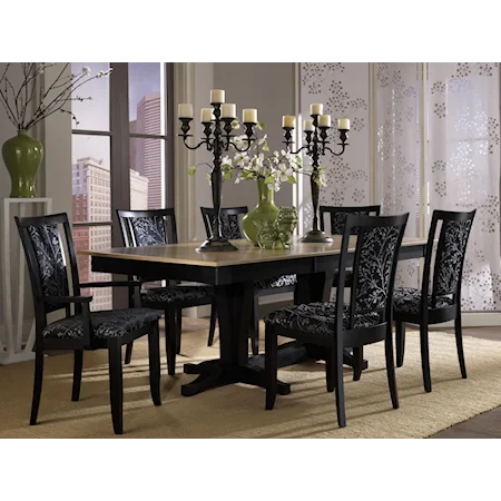 Customizable 7 Piece Rectangular Table Set